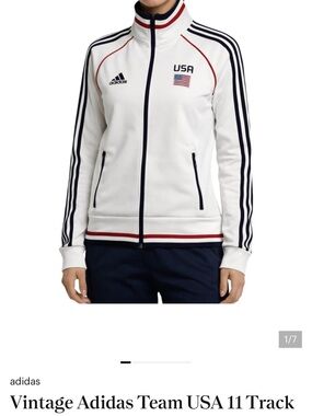 Vintage adidas team USA track jacket